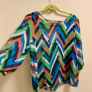 Colorful stripped blouse